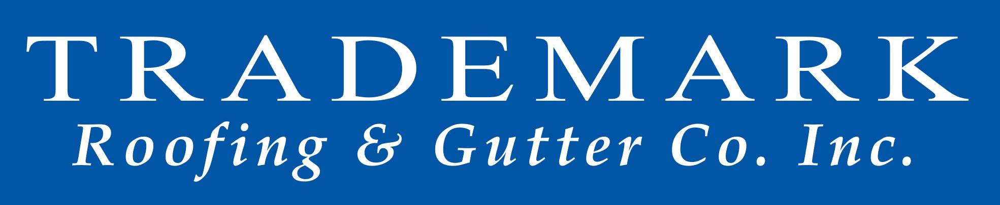 Trademark Roofing & Gutter Footer Logo