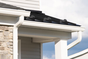 A new home with residential gutter services in North Carolina