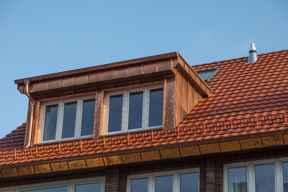 Copper roofing